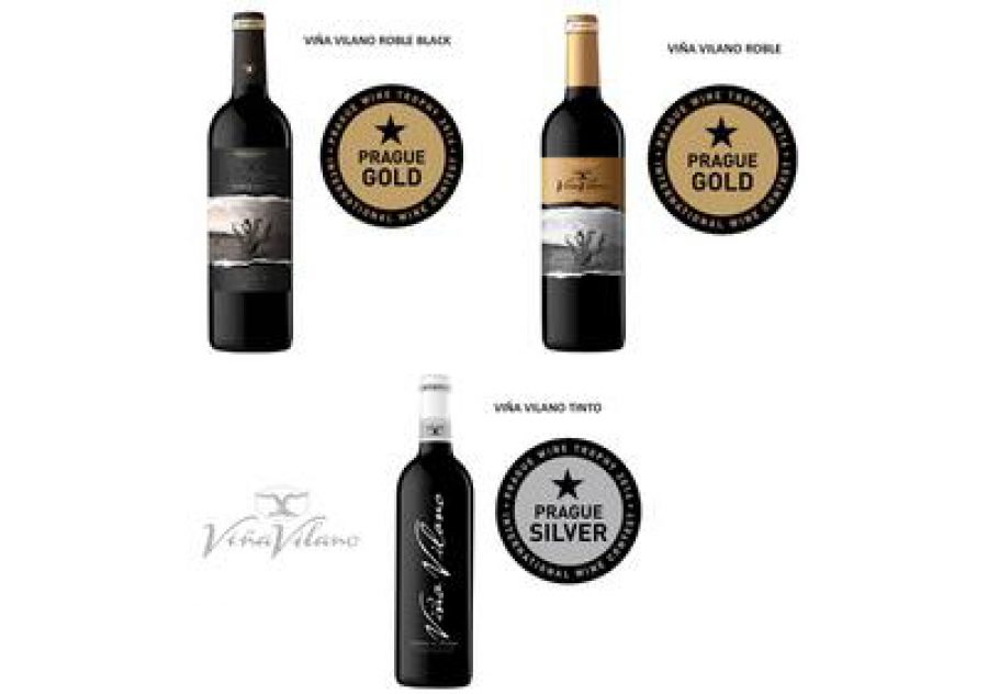 Dos medallas de oro y una de plata para los vinos de Viña Vilano en el Prague Wine Trophy