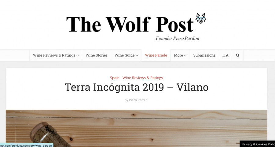 Terra Incógnita 2019 elegida por THE WOLF POST