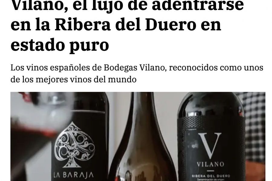 La Razón newspaper highlights Vilano’s excellence